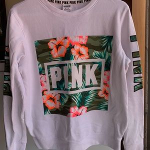 Pink Floral Sweatshirt